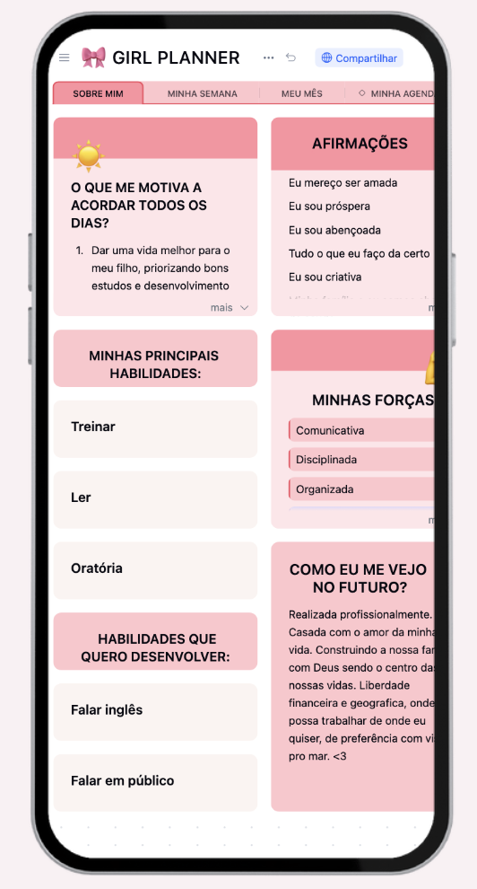 Girl Planner - Organize sua Rotina com Leveza e Propósito